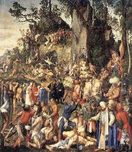 Albrecht Durer - The Martyrdom of the Ten Thousand - (buy paintings reproductions)