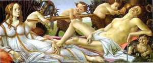 Sandro Botticelli - Venus and Mars - (own a famous paintings reproduction)
