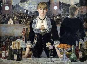 Edouard Manet - A Bar at the Folies-Bergere - (buy famous paintings)