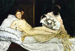 Edouard Manet - Olympia - (buy oil painting reproductions)