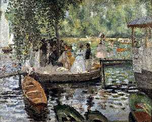 Pierre-Auguste Renoir - La Grenouillere - (buy famous paintings)