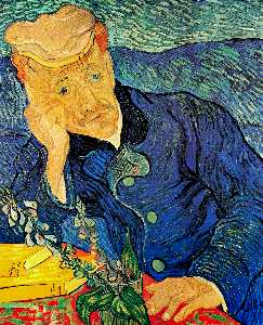 Vincent Van Gogh - Portrait of Dr. Gachet - (own a famous paintings reproduction)