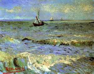 Vincent Van Gogh - Seascape at Saintes-Maries - (buy famous paintings)