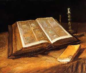 Vincent Van Gogh - Still Life with Bible - (buy oil painting reproductions)