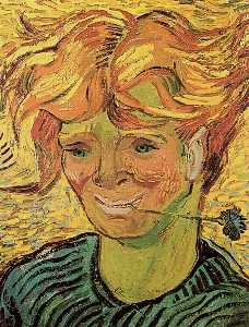 Vincent Van Gogh - Young Man with Cornflower - (buy oil painting reproductions)