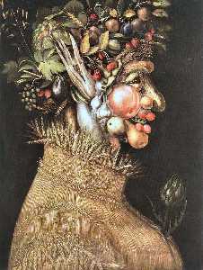 Giuseppe Arcimboldo - Summer 1 - (own a famous paintings reproduction)