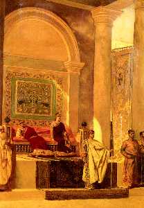 Jean-Joseph Constant (Benjamin-Constant) - The Throne Room In Byzantium - (buy paintings reproductions)