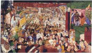 James Ensor - Entry of Christ Into Brussels - (buy oil painting reproductions)