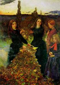 Sir John Everett Millais - Autumn Leaves - (buy paintings reproductions)