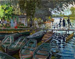 Claude Monet - Bathers at La Grenouillere - (buy oil painting reproductions)