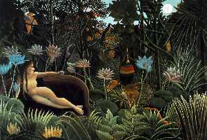 Henri Julien Félix Rousseau (Le Douanier) - The Dream - (buy famous paintings)