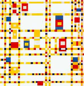 Piet Mondrian - Broadway Boogie Woogie - (own a famous paintings reproduction)