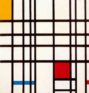 Piet Mondrian - Composition with Red, Yellow and Blue - (buy oil painting reproductions)