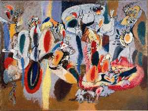 Arshile Gorky - The Liver is the Cock's Comb - (buy oil painting reproductions)