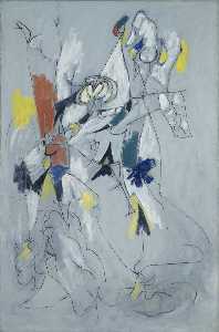 Arshile Gorky - Waterfall - (own a famous paintings reproduction)