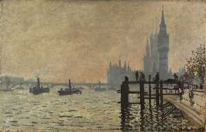 Claude Monet - The Thames below Westminster - (buy oil painting reproductions)