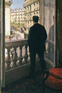 Gustave Caillebotte - Man at the Window - (buy paintings reproductions)