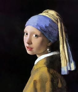 Johannes Vermeer - The Girl with a Pearl Earring - (buy oil painting reproductions)