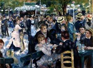 Pierre-Auguste Renoir - Dance at the Moulin de la Galette - (buy paintings reproductions)