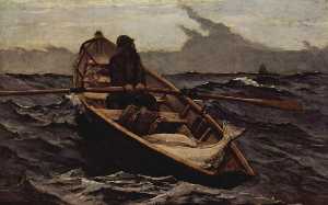 Winslow Homer - Nebelwarnung (The Fog Warning) - (own a famous paintings reproduction)