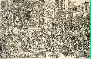 Domenico Campagnola - Massacre of the Innocents - (buy paintings reproductions)