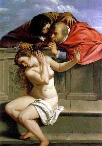 Artemisia Gentileschi - Susanna and the Elders - (buy oil painting reproductions)
