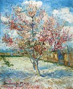 Vincent Van Gogh - Peach Trees in Blossom - (own a famous paintings reproduction)
