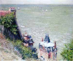 Gustave Caillebotte - Pink Villas at Trouville - (buy oil painting reproductions)