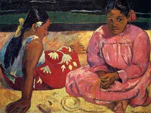 Paul Gauguin - Two Women on the Beach - (buy famous paintings)