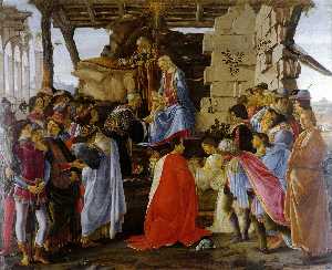 Sandro Botticelli - Adoration Of The Magi - (buy famous paintings)