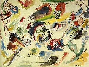 Wassily Kandinsky - First Abstract Watercolor, Collection of Mad - (Buy fine Art Reproductions)