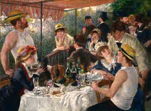 Pierre-Auguste Renoir - Luncheon of the Boating Party - (buy famous paintings)