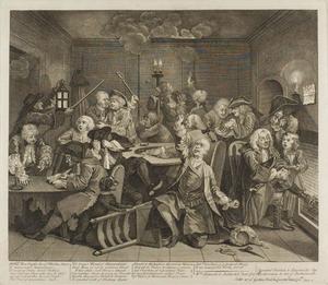 William Hogarth - Plate six, from A Rake's Progress - (buy famous paintings)