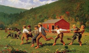 Winslow Homer - Snap the Whip - (buy oil painting reproductions)