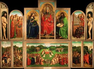 Jan Van Eyck - The Ghent Altarpiece - (buy famous paintings)