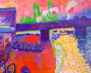 André Derain - Charing Cross Bridge, London - (own a famous paintings reproduction)