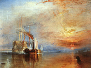 William Turner - The fighting téméraire - (own a famous paintings reproduction)
